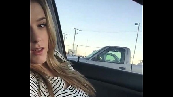 White Blonde Babe Fingered and Fucked Hard In Car